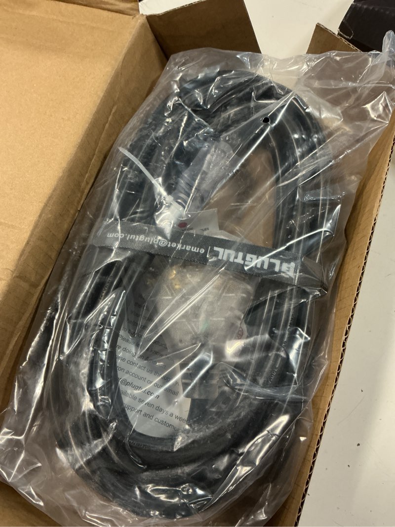 Condition photo showing New/Like New for 25ft 12/3 outdoor extension cord with 3-outlets, heavy duty 12 gauge 3 prong extension cord waterproof with lighted end, 15a 12awg 1875w sjtw, etl listed - great for garage, garden and home, black 25ft black