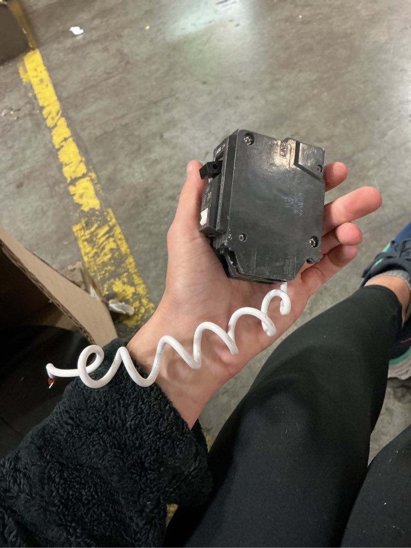 Condition photo showing As Is for abb 20-amp 1 -pole combination arc fault circuit breaker
