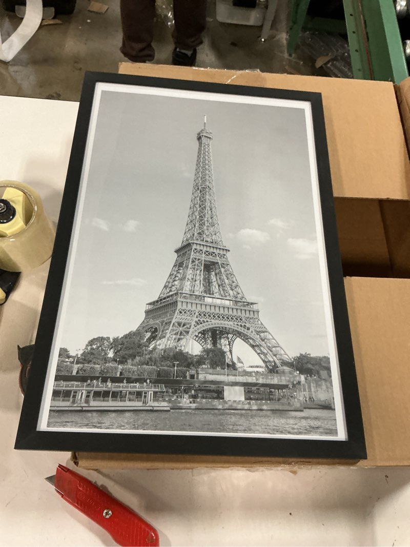 Condition photo showing As Is for upsimples 13x19 Picture Frame, Display Pictures 11x17 with Mat or 13 x 19 Without, Wall Hanging Poster Frames, Black, 1 Pack Black 13x19