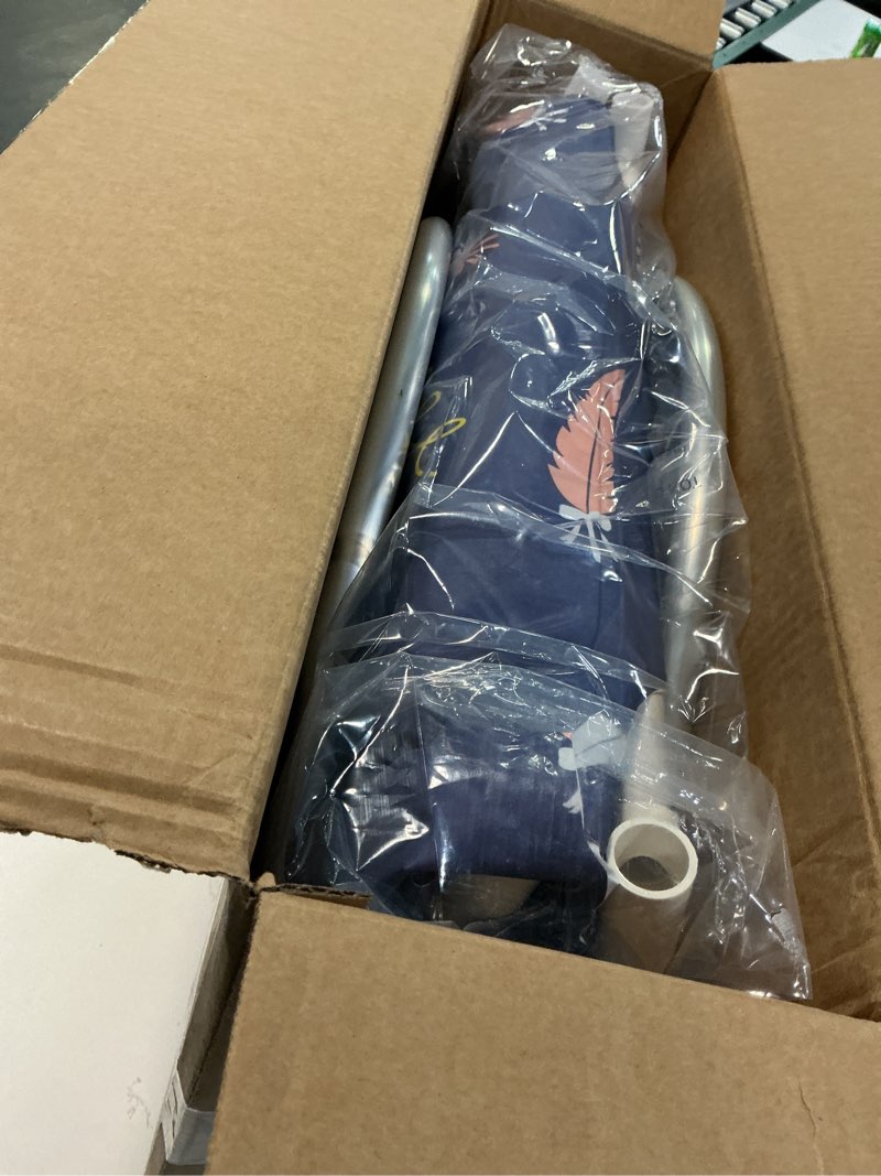 Condition photo showing New/Like New for Portable Bathtub,Foldable Freestanding Bathtub,Japanese Soaking Tub,Shower Stall Tub,Bathroom Folding SPA Bath For Adults, Boys & Girls,Outdoor/Indoor Hot Ice Bath,47 Inch,Blue,PVC & Al Alloy Blue Feather_Oval