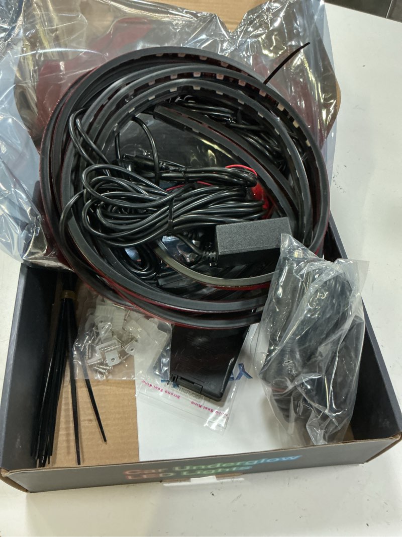 Condition photo showing Good Condition for underglow kit for car, led underglow lights with app and remote control, 16 million rgb colors, 29 preset modes, music & diy mode, under car led lights exterior for suvs, trucks, dc 12v