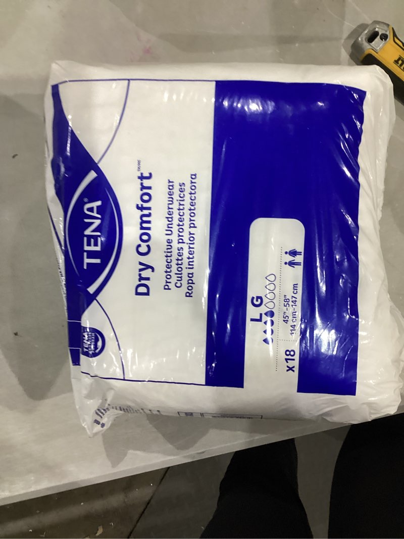 Condition photo showing Good Condition for tena sensitive care overnight incontinence underwear for women, bladder control and postpartum, small/medium, 80 count (waist size: 25in-35in) small/medium