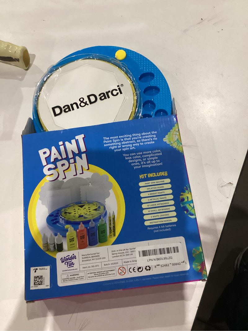 Condition photo showing Good Condition for Dan&Darci Paint Spin Art Machine Kit for Kids - Easter Gift - Arts & Crafts for Boys, Girls - Art Craft Set for 6-9 Year Old Boy, Girl - Painting Spinner Toys - Birthday Gift Ideas for Ages 6-12 Year
