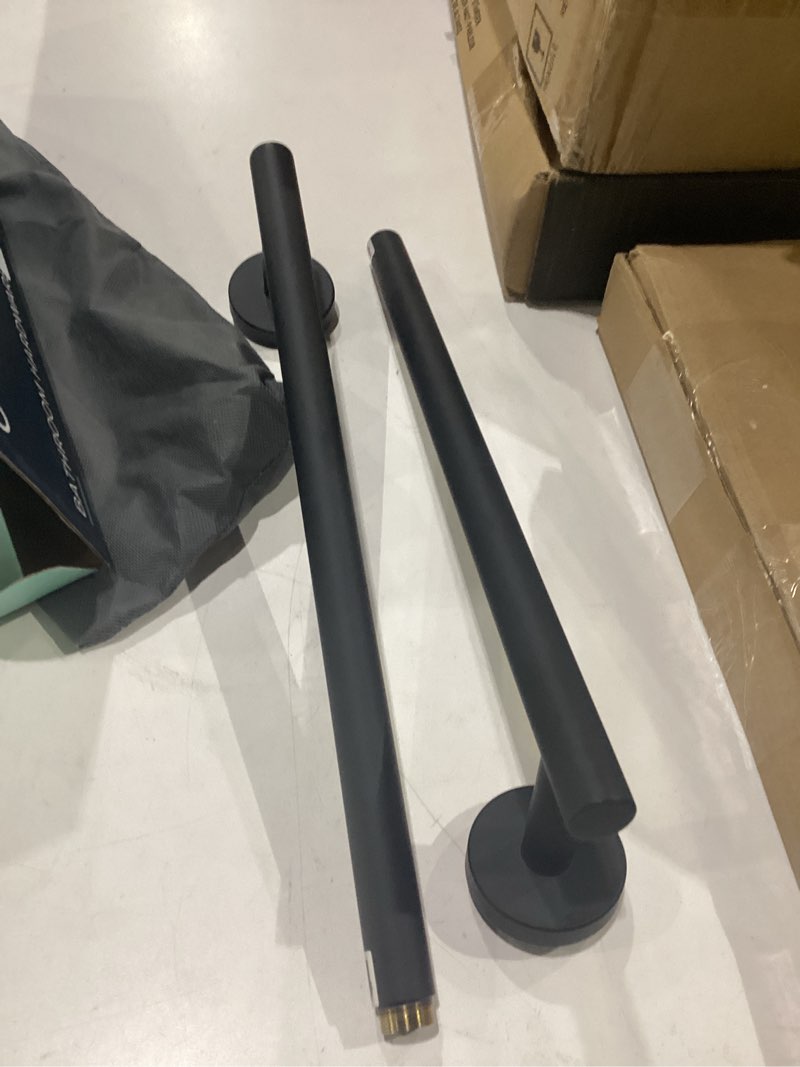Condition photo showing New/Like New for towel bar for bathroom wall inch towel racks for bathroom,stainless steel bath towel holder for shower(matte black) black-1pc