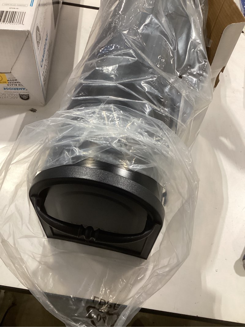 Condition photo showing Good Condition for architectural mailboxes standard (401-999-cu in) metal black post mount mailbox