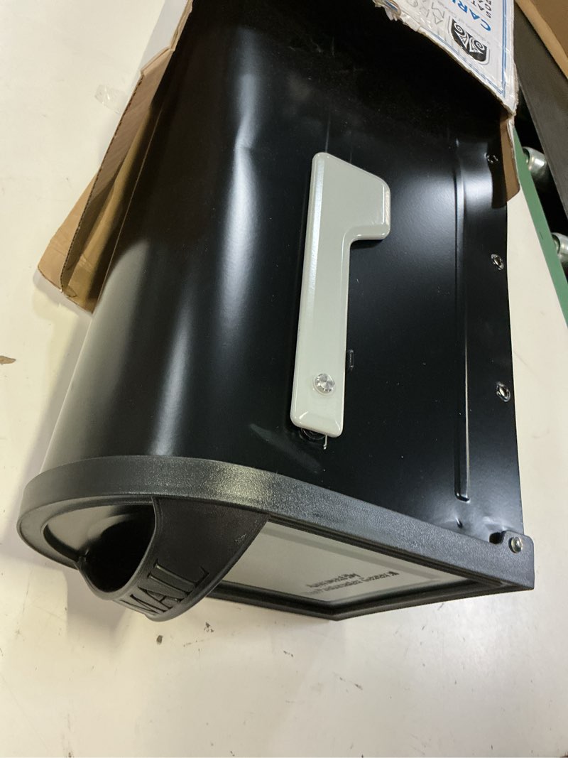 Condition photo showing Good Condition for architectural mailboxes 8760b-10 carlisle postmount mailbox, medium, black