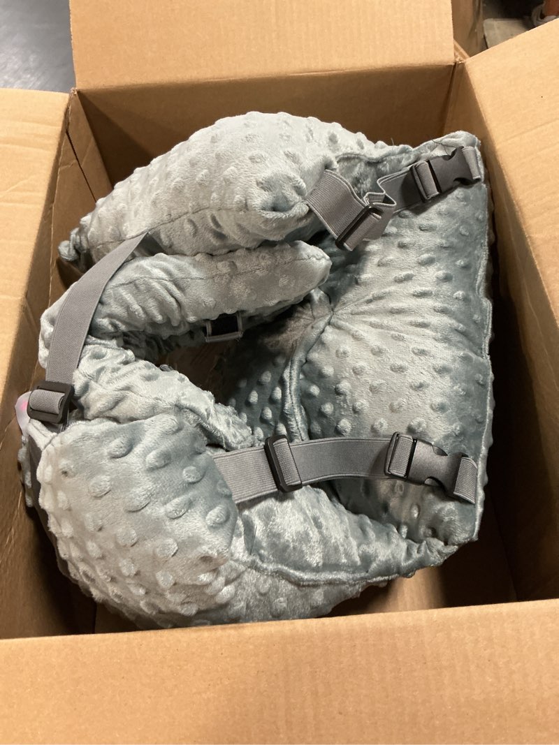 Condition photo showing Good Condition for zomaple mastectomy recovery pillow with strap, swirly gel pack, seat belt cover & shower lanyard – post-op essentials, breast augmentation/reduction & recovery supplies – washable cover for comfort grey