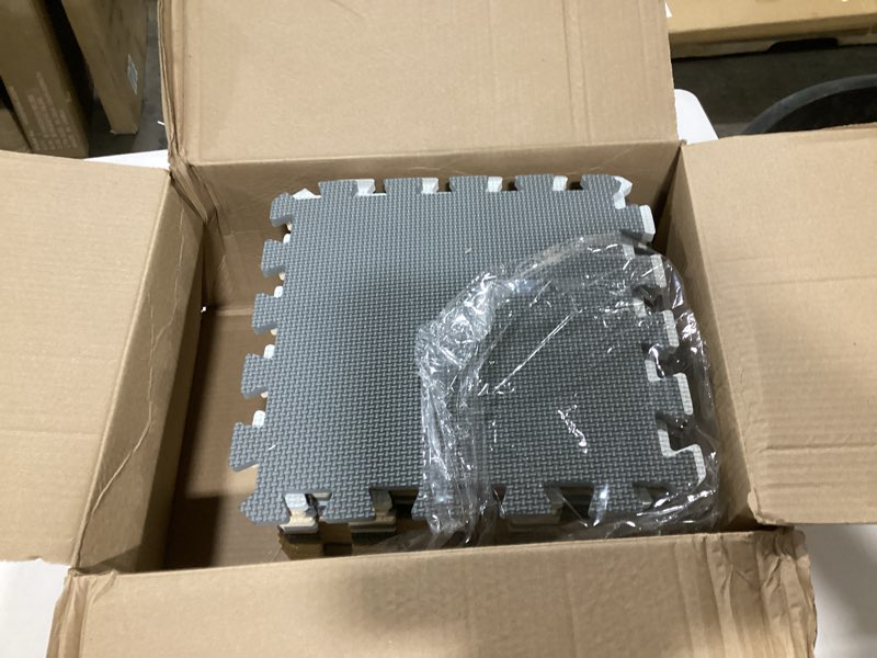 Condition photo showing Good Condition for YIMINYUER® 20 Tiles (30cm×30cm×1cm Each Tile) Baby Soft Puzzle Play Mats, Kids Thick EVA Foam Floor, Toddlers & Children's Soft Interlocking Mat R01R10R12G301020 142×114CM White Beige Gray