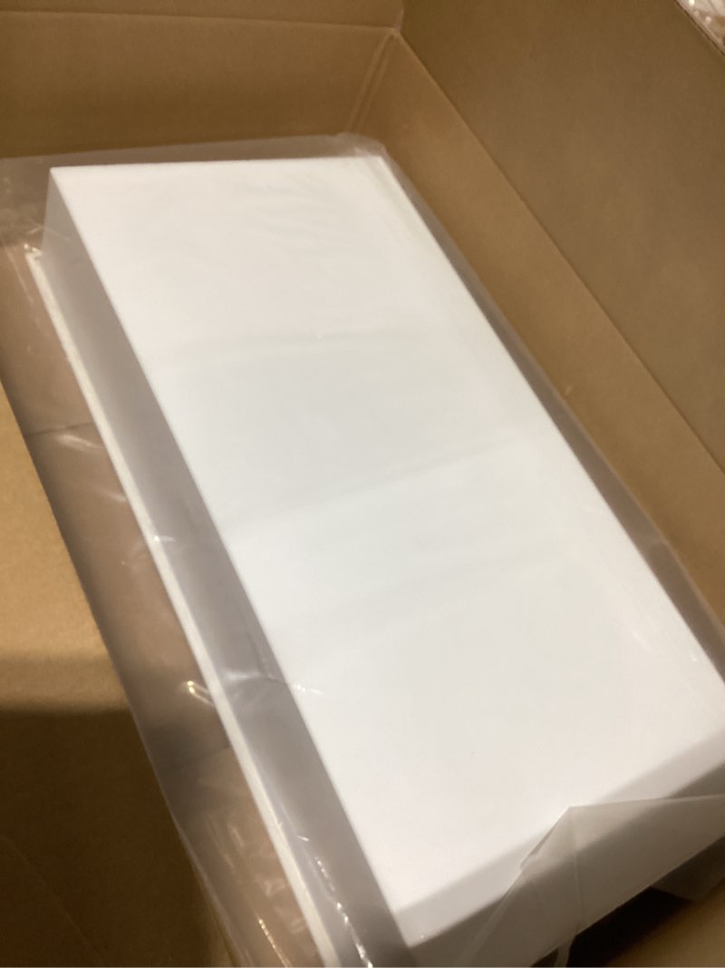 Condition photo showing New/Like New for BWE Bathroom Wall Niche,12" X 24" X 4" Stainless Steel Shower Niche,Rimless Recessed Shower Shelf for Bathroom,Double Shelves Niche,No Tile Needed Matte White 12*24‘’(2 Shelves) White