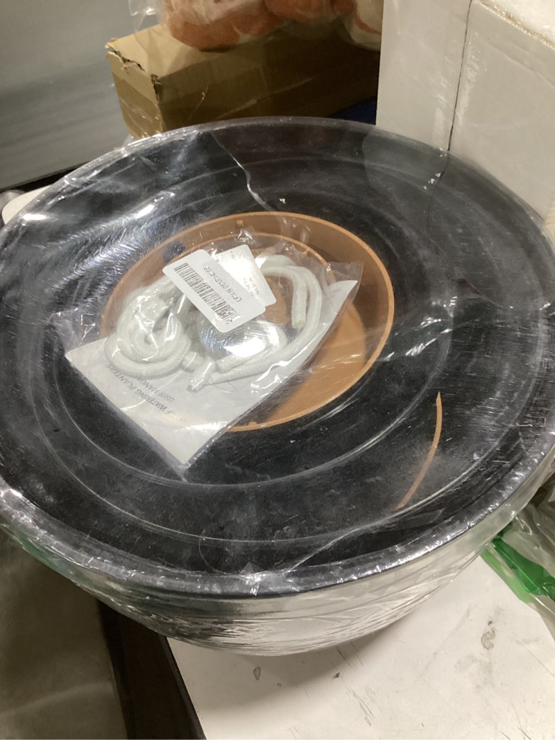 Condition photo showing Good Condition for self-watering pots for indoor plants 4 pack, 6/8/10/12 inch outdoor planters with water level indicator&deep reservoir, decorative flower pots for indoor plants,home decor (black, 12+10+8+6 inch) black 6+8+10+12 inch