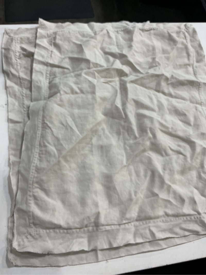 Condition photo showing Good Condition for quince standard linen sham 20 in x 26 in sand