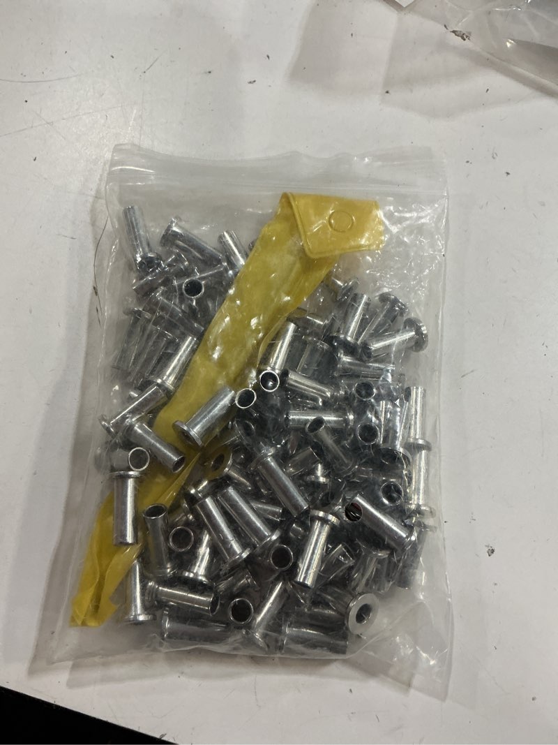 Condition photo showing Good Condition for (Incomplete)Muzata 80 Pack 1/8\" 5/32\" 3/16\" Cable Railing Protector Sleeves T316 Stainless Steel Protective Sleeves Deck Cable Railing Hardware Kit for Wood Posts CR88 Level - 0° 80