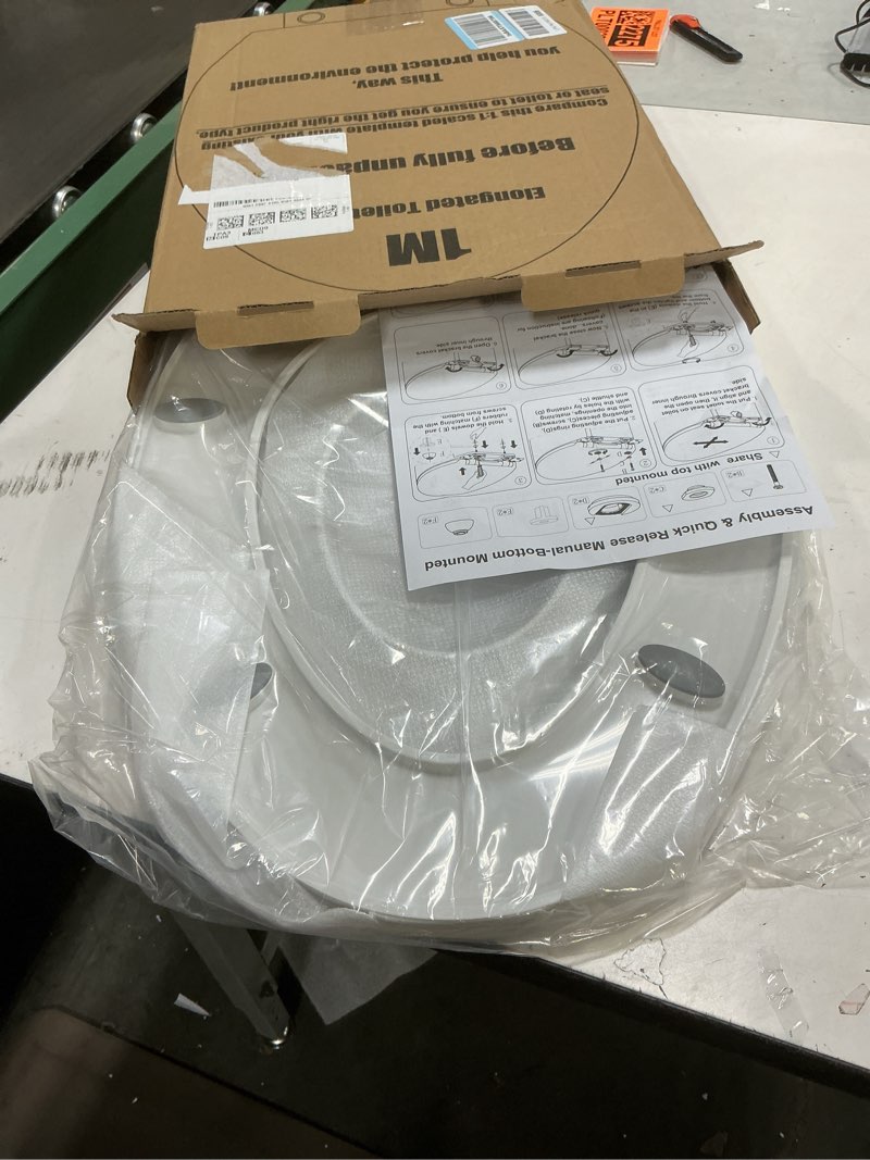 Condition photo showing Good Condition for 1M Family Toilet Seat, Patented Slow Close & Quick Releasing Technology, Anti-Wiggling, Easy to Install and Clean, Standard Elongated with Toddler Seat Built In (1 Piece) 1 Elongated with Toddler Seat Built In