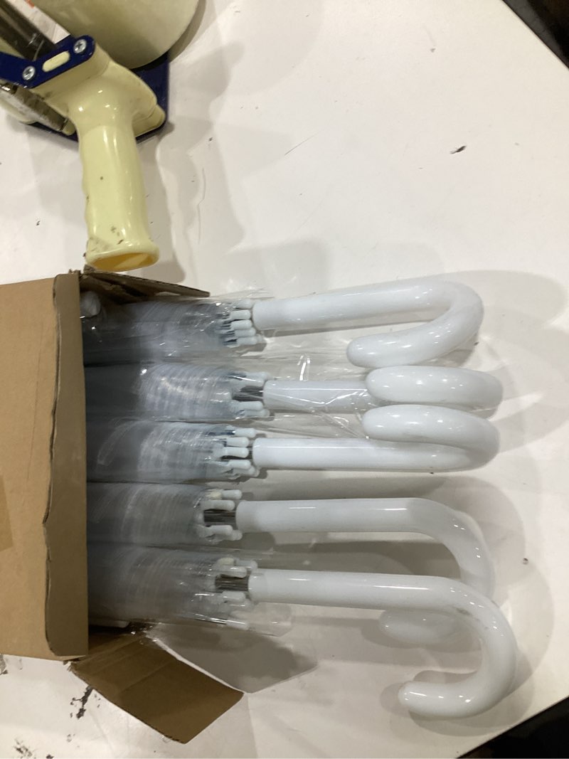 Condition photo showing As Is for 10 pcs clear umbrellas wedding bulk, transparent umbrellas, windproof large clear umbrella for outdoor events, wedding supplies