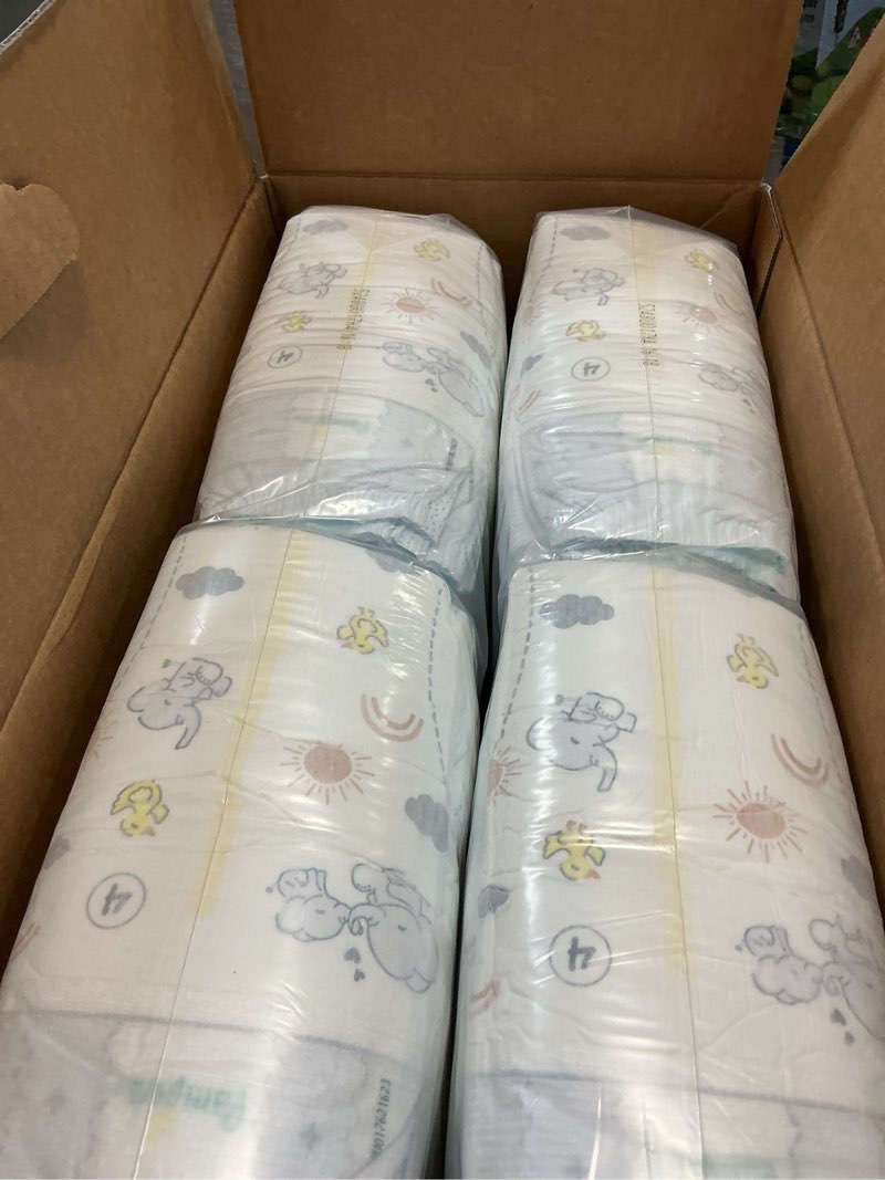 Condition photo showing New/Like New for Pampers Swaddlers Diapers, Size 4 (15-34 lbs), 120 Count, Absorbent, Keeps Baby Dry and Comfortable, Skin Safe Disposable Baby Diaper (Packaging May Vary) Size 4 120
