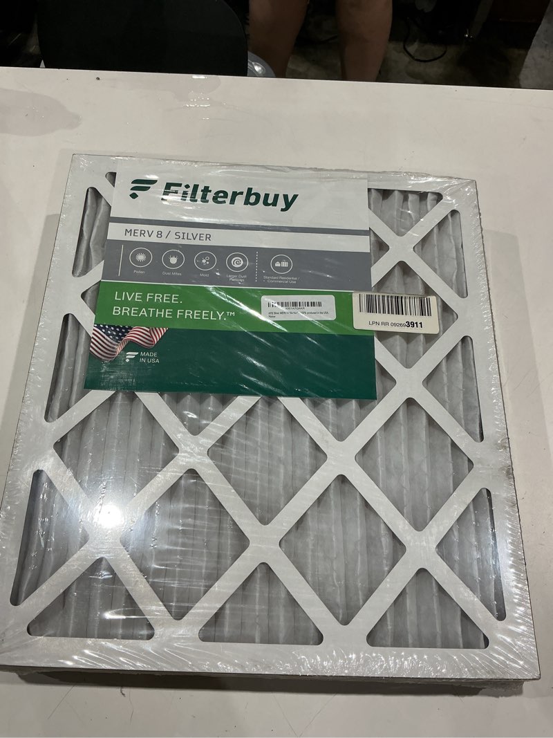 Condition photo showing Good Condition for filterbuy 16x18x1 air filter merv 8 dust & allergy defense (4-pack) | electrostatic pleated hvac ac furnace filters replacement, made in usa (actual size: 15.50 x 17.50 x 0.75)