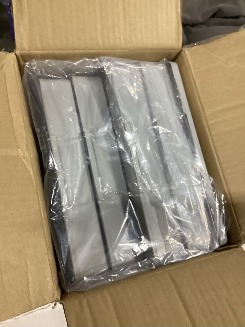 Condition photo showing Good Condition for Amazon Basics 4-Tier Storage Bins with Lids, Stackable and Collapsible, 23QT per Tier, 92QT Total Capacity