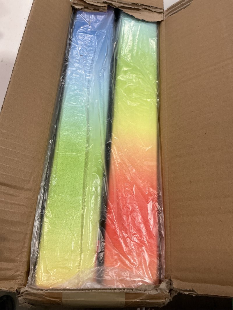 Condition photo showing As Is for ZELUS 8' Folding Gymnastics Balance Beam, Floor Balance Beam w/Carry Handles Anti-Slip Base for Kids, Beginners & Professional Gymnasts 8 ft Rainbow