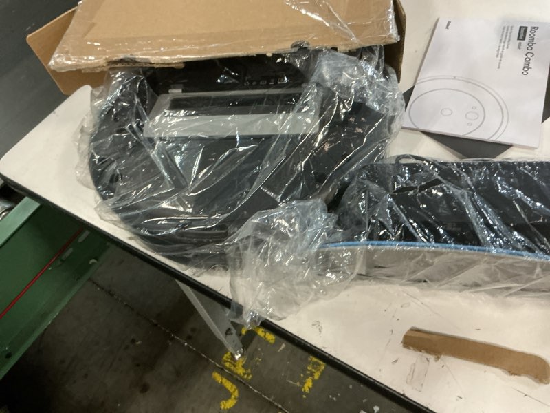 Condition photo showing New/Like New for irobot roomba robot vacuum and mop combo (y0140) - vacuums & mops, easy to use, power-lifting suction, multi-surface floors, smart navigation, cleans in neat rows, self-charging, bagless, space-saving roomba y0140