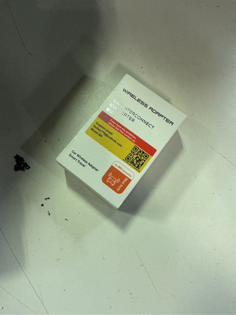 Condition photo showing New/Like New for 2026 upgraded wireless carplay adapter, 2-in-1 mini carplay adapter for iphone & android, 3 second auto stable connection with zero latency, plug & play for 2016+ cars with usb-a/usb-c ports black