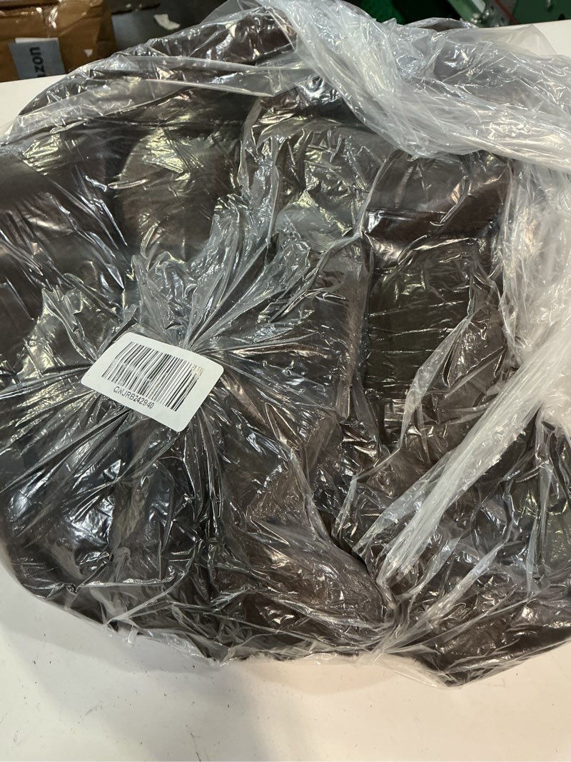 Condition photo showing Good Condition for faux fur long coat, m, coffee bean brown
