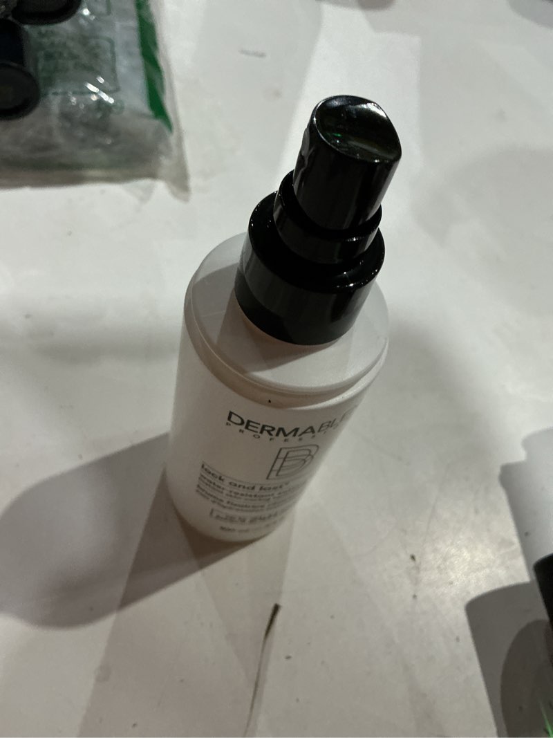 Condition photo showing As Is for dermablend lock & last water-resistant setting spray, 3.4 fl oz