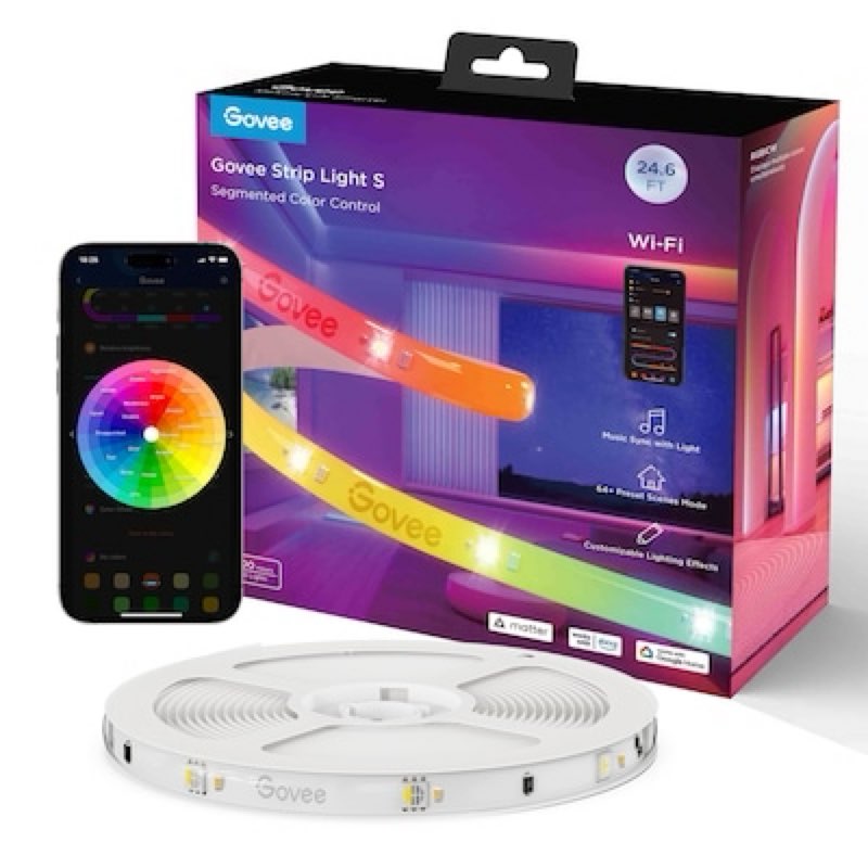 govee indoor 24.6-ft led multicolor strip light