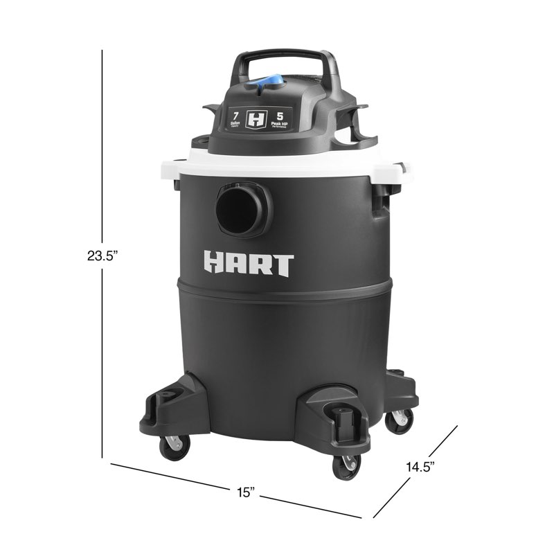 hart voc708pf 3701 7 gallon 5 peak hp poly wet/dry vacuum with blower function