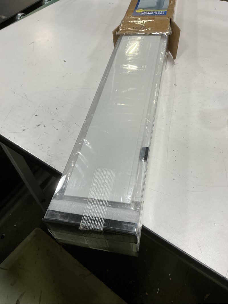 Condition photo showing Good Condition for motorized blinds no drill automatic blinds for windows cordless roller shades electric blinds with remote control smart blinds (grey, 36 x 72) grey 36"w x 72"h