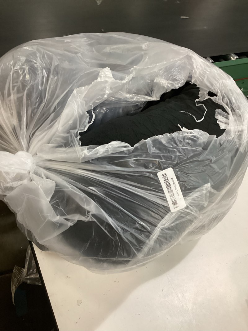 Condition photo showing As Is for HIPHOP PANDA U-Shaped Pregnancy Pillow for Sleeping - Full Body Maternity Support Pillow with Removable Cover - Comfort for Back, HIPS, Legs, Belly - 57 Inch for Pregnant Women, Black Black 57 IN - Flannel Cover