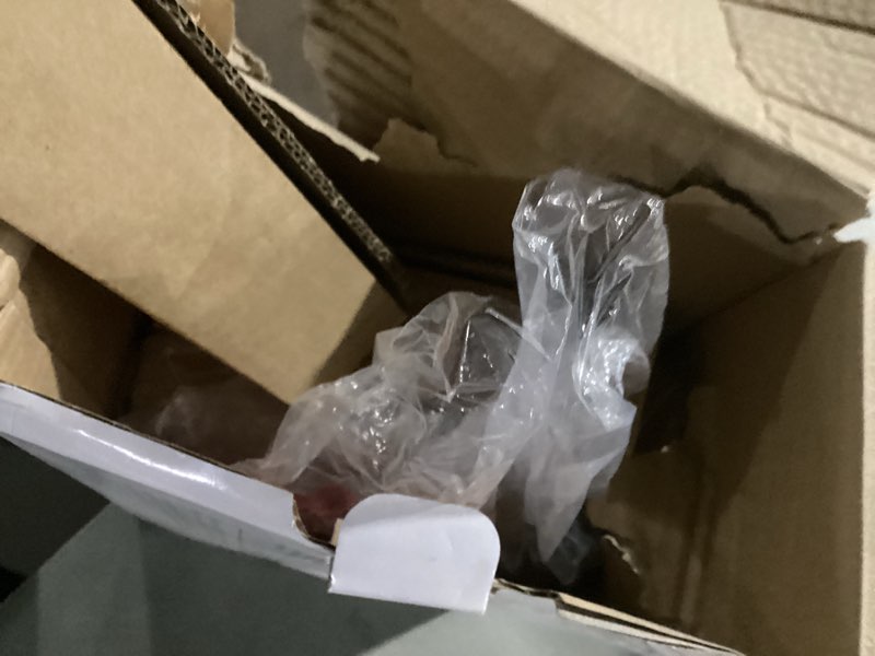 Condition photo showing As Is for Tipace LED Bathroom Sconces Wall Lighting with Crystal Glass,Chrome Bathroom Vanity Light Fixtures,Modern Wall Lights for Mirror Living Room Hallway(6000K) Chrome & Crystal