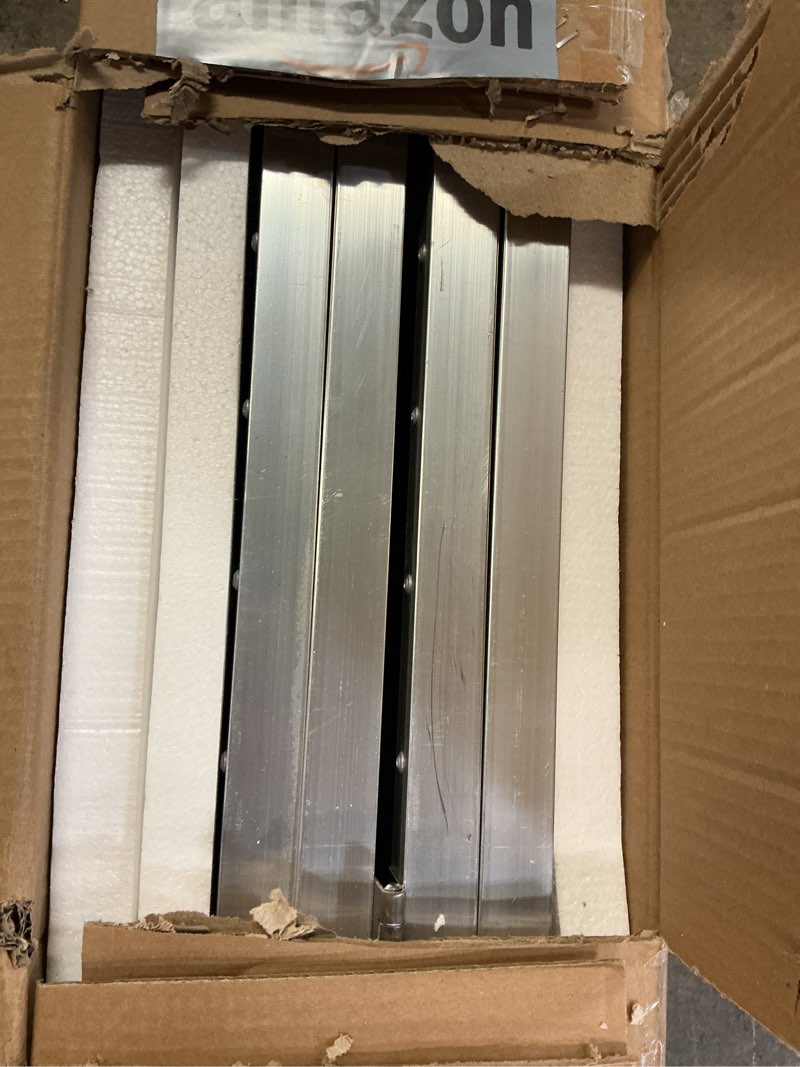 Condition photo showing As Is for gardhom 5FT Ramp for Wheelchair for Home Steps, 800Lbs Load Capacity Anti-Slip Aluminum Portable Folding Handicap Ramp for Home Entrance Threshold Doorways Stairs Curbs Scooter 5 Foot (Pack of 1)