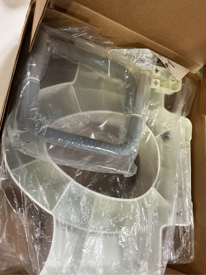 Condition photo showing Good Condition for Bemis Rise 4.5" Raised Toilet Seat with Support Handles, Hinges Never Loosen, Fits Round and Elongated Raised Seat with Handles