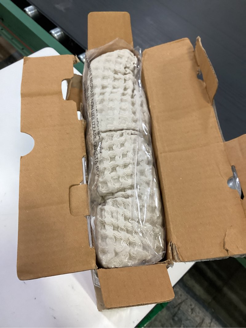Condition photo showing New/Like New for Bedsure 100% Cotton Twin XL Blanket for Summer, Ultra Soft Waffle Weave Blanket Twin XL Size for Bed, Lightweight Thin Woven Breathable Bedding Gifts for Women, Men, Kids, Linen Beige, 66" x 90" Linen Beige Twin XL (66" x 90")