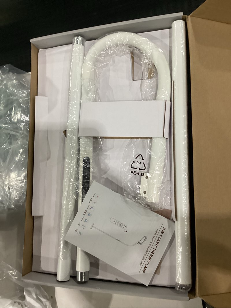 Condition photo showing New/Like New for Light Therapy Lamp, LED 10000 Lux Floor Happy Therapy Light, UV-Free Sun Lamp with 5 Brightness & 5 Color Temperatures, 3 Heights for Apartment/Office/Home White