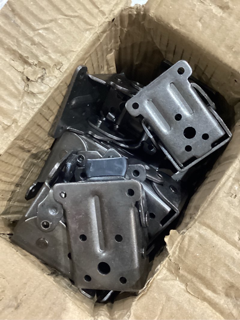 Condition photo showing Good Condition for 10 pack heavy-duty folding table leg brackets, self-locking hinge, foldable support bracket with screws for diy tables, beds, folding workbenches 10 packs