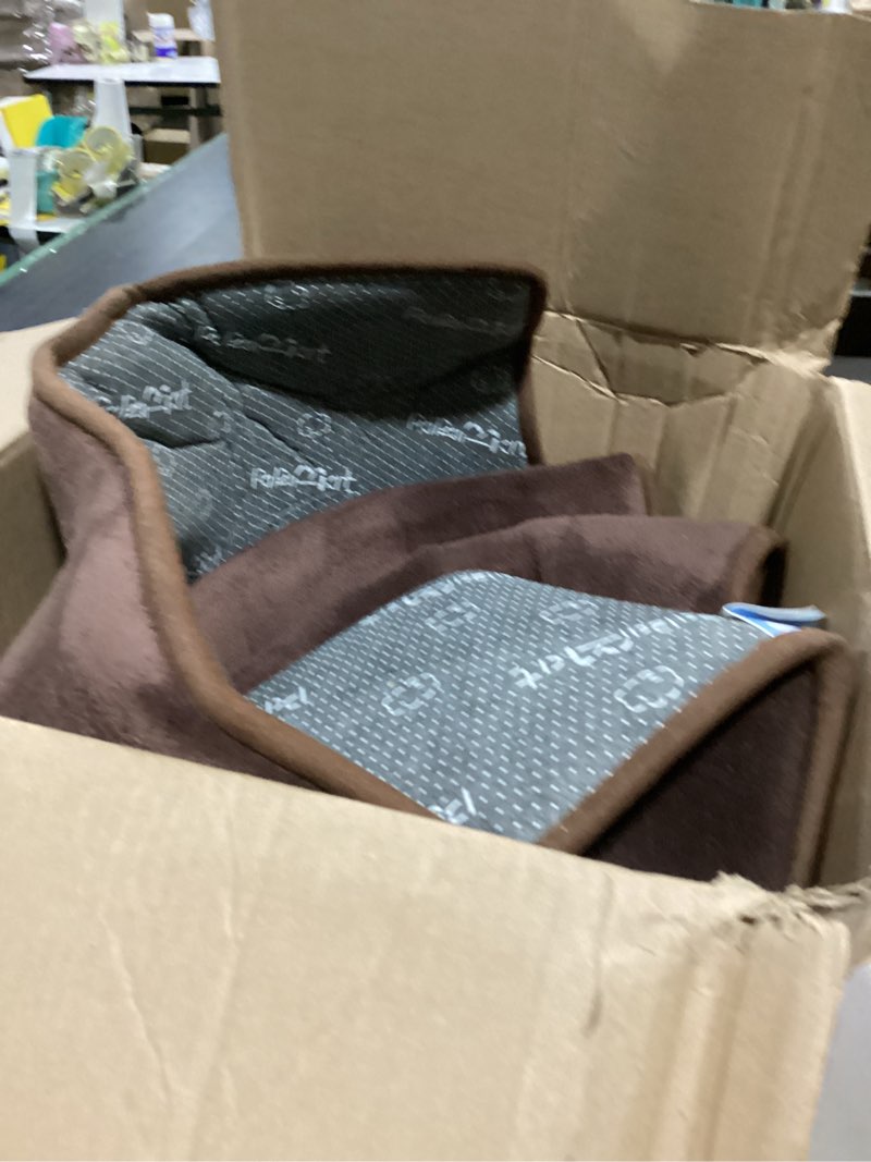 Condition photo showing New/Like New for 1.3" thick baby floor play mat 50x50, basic padded foam mat for tummy time crawling, non slip cushioned for babies toddlers infants kids (brown) brown 50"x50"x1.3"