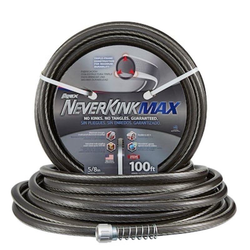 teknor apex neverkink max premium -duty kink free vinyl gray coiled hose