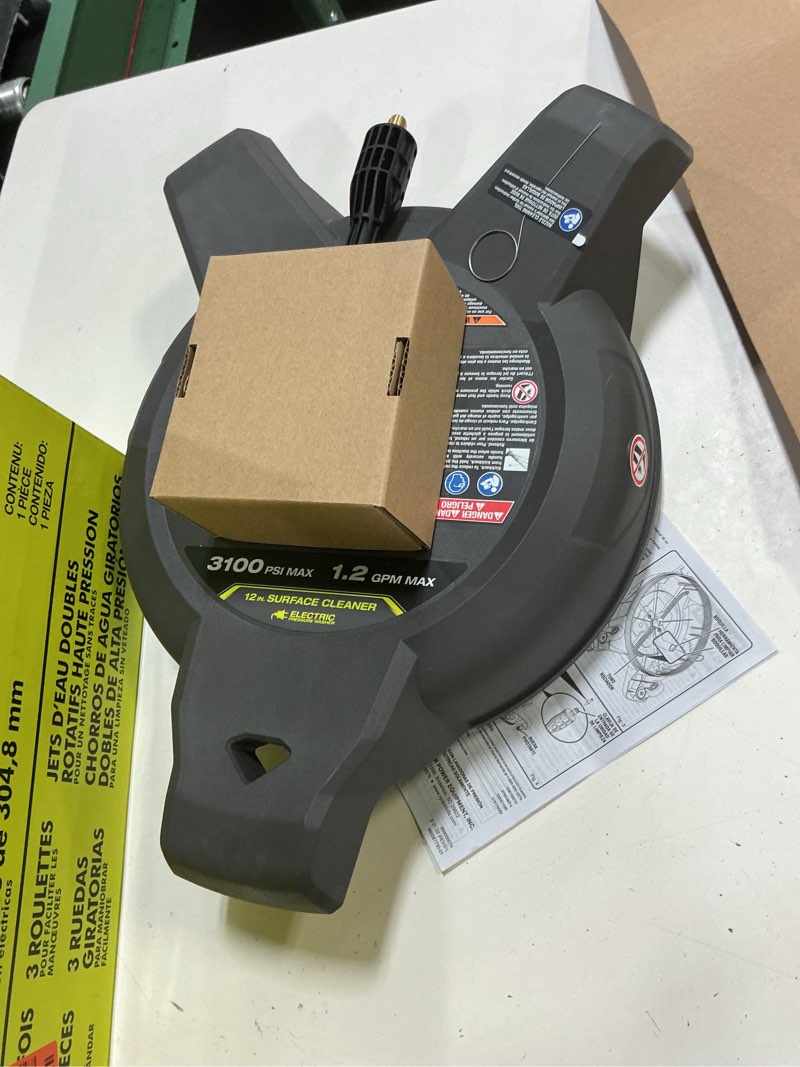 Condition photo showing Good Condition for ryobi 12" electric pressure washer surface cleaner