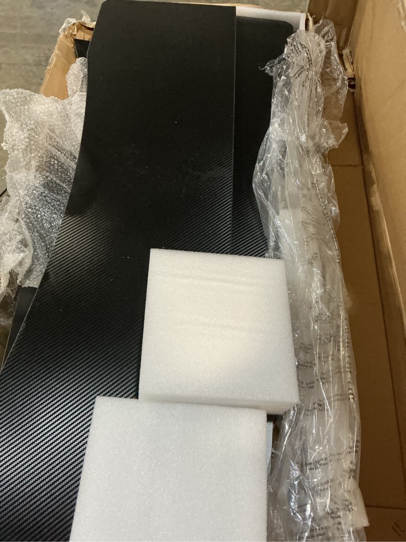 Condition photo showing As Is for gtracing ergonomic curved 3-sided led z-leg gaming desk, black