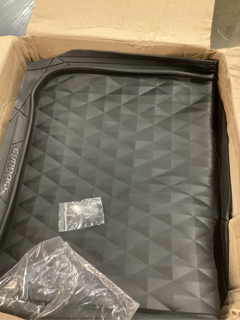 Condition photo showing New/Like New for car pass heavy duty rubber car mats, deep-dish odorless car floor mats all weather, universal trim-to-fit for suvs trucks sedans, waterproof anti-slip, 3 pieces v12 black all black