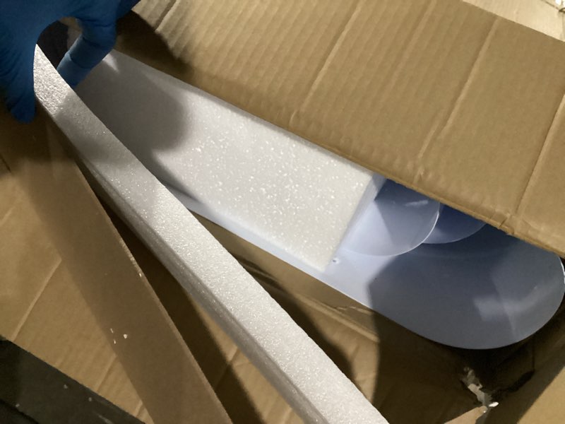 Condition photo showing As Is for 3Pcs White Cylinder Pedestal Stands, Thickened PVC Round Pedestal Display Plinth Pillars for Wedding Birthday Babyshower Decoration Art Decor