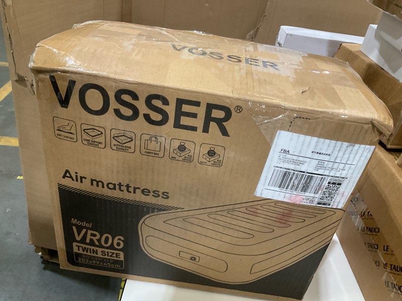 Condition photo showing New/Like New for Twin Air Mattress with Built-in Pump,Fast & Easy Inflation/Deflation Inflatable Mattress, Foldable Blow Up Mattress with Storage Bag, Inflatable Bed for Home, Camping & Guests TwinXL 18''(Comfort Height)