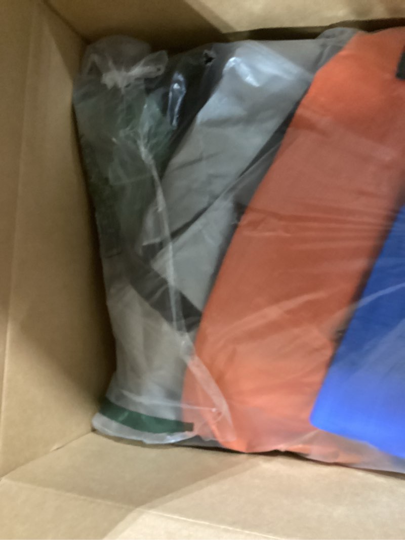 Condition photo showing Good Condition for Heavy Duty Extra Large Moving Bags W/Backpack Straps - Strong Handles & Zippers, Storage Totes For Space Saving, Fold Flat, Alternative to Box and Bin (Set of 6, Multicolor) Multicolor 24 Gal - 6 Pack