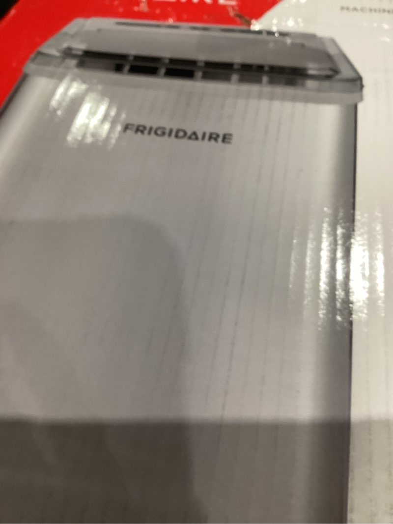 Condition photo showing As Is for Frigidaire 26 Lbs per Day Portable Compact Maker, Ice Making Machine, Stainless, Medium