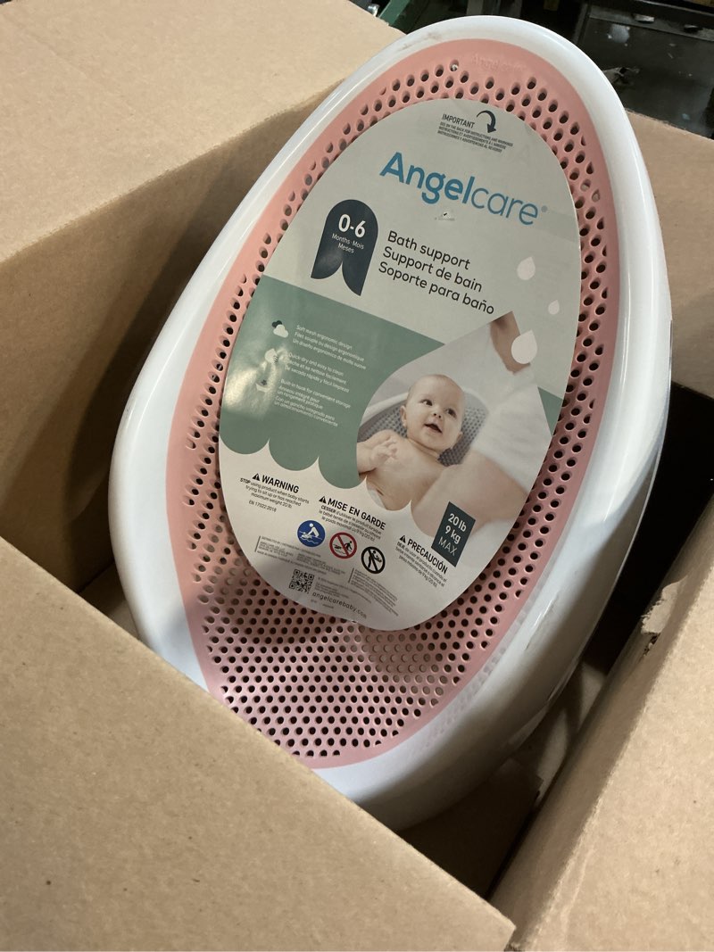 Condition photo showing Good Condition for Angelcare Baby Bath Support (Pink) | Ideal for Babies Less than 6 Months Old Bath Support Pink