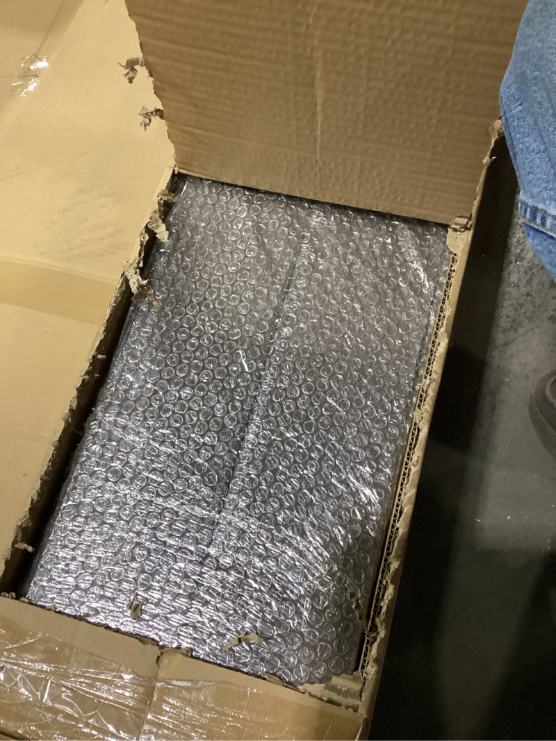 Condition photo showing Good Condition for FREDBECK 36in x 80in Brown Barn Door with 6.6ft (79inch) Barn Door Hardware Track Kit and Handle Included, Double Surfaces,Simple Assembly is Required,K-Frame,Coffee Wood 36x80