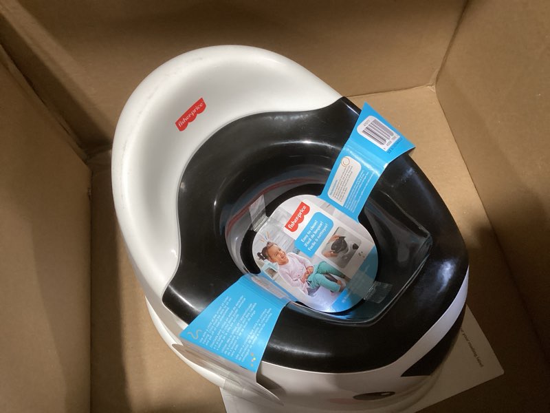 Condition photo showing Good Condition for fisher-price™ toddler toilet penguin potty training seat, portable chair with handles for kids and removable bowl