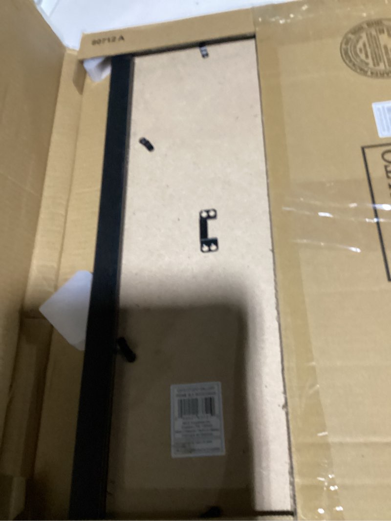 Condition photo showing New/Like New for MCS Studio Gallery 12x18 Picture Frame Black Woodgrain Engineered Wood, Rectangle Photo Frame for Photos, Posters & Art Prints (1-Pack) 1-Pack Black Woodgrain 12x18