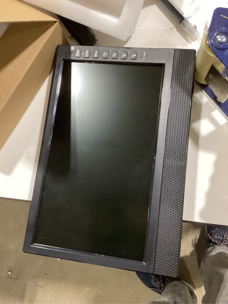 Condition photo showing Good Condition for 12”portable flat screen tv,small tv with digital tuner-hdmi-usb-headphone jack-ac/dc-12v input-use kitchen-caravan and monitor